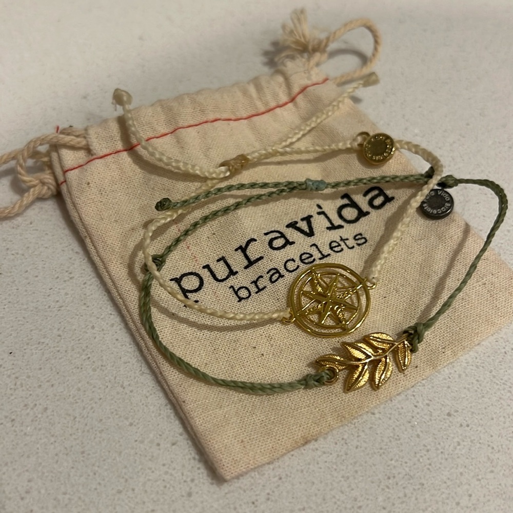 Pura Vida bracelets, bag included